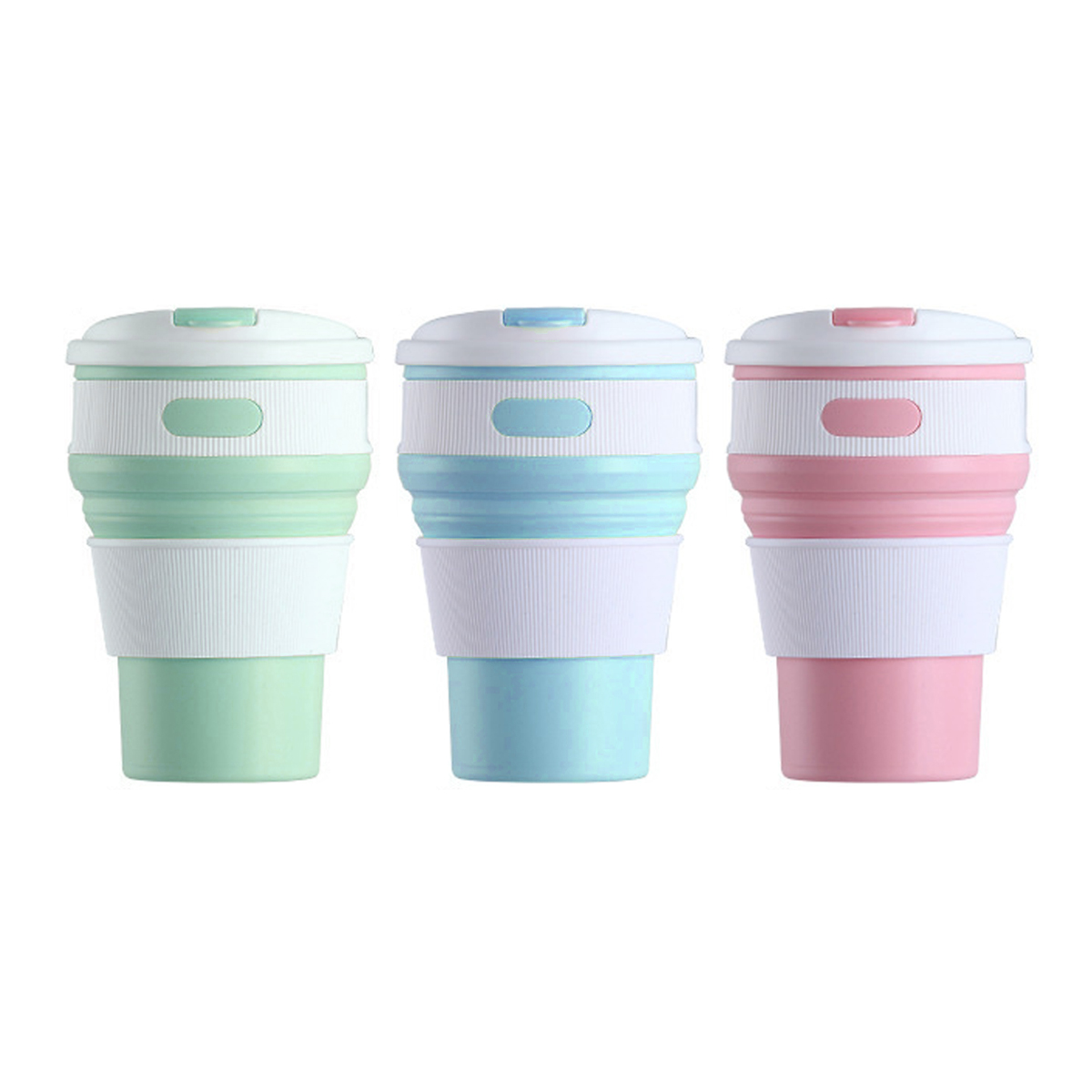 Foldable Silicone Travel Coffee Cup (350ml)